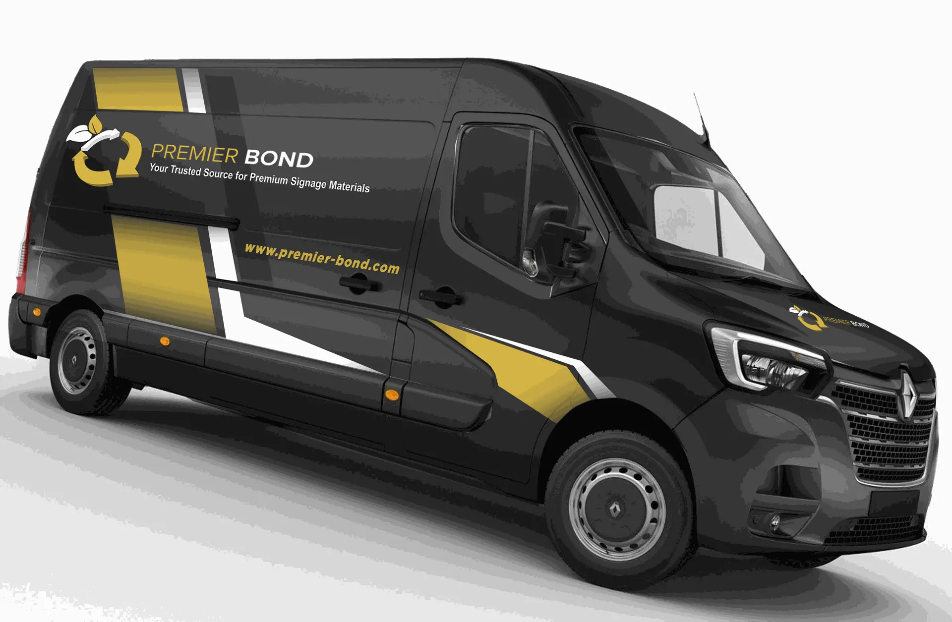 Premier Bond — Nationwide delivery across the UK Premier Bond delivery van with company branding